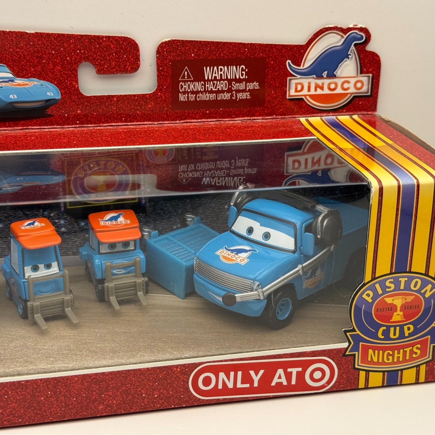 Disney Pixar Cars - TEAM DINOCO CREW CHIEF & 3 PITTYS WIDE, THIN - 1:55 Diecast