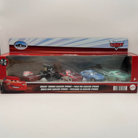 Disney Pixar Cars - CRUISIN’ THROUGH RADIATOR SPRINGS 5-PK Lizzie - 1:55 Diecast