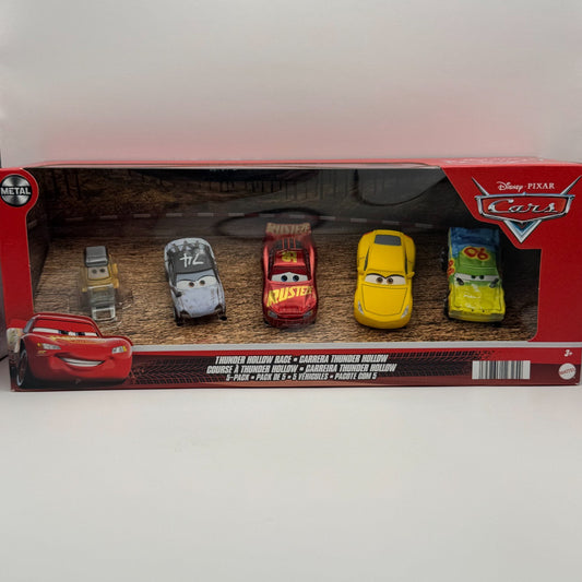 Disney Pixar Cars - THUNDER HOLLOW RACE 5-PK MUDDY FRANCES BRAKER - 1:55 Diecast