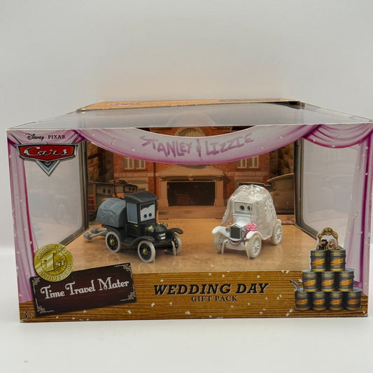 Disney Pixar Cars - TIME TRAVEL MATTER WEDDING DAY STANLEY LIZZIE - 1:55 Diecast
