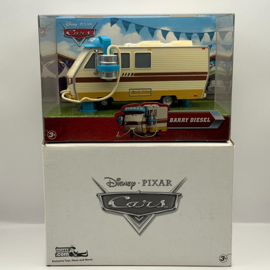 Disney Pixar Cars - BARRY DIESEL RV CAMPER 2010 *MATTY COLLECTOR* - 1:55 Diecast