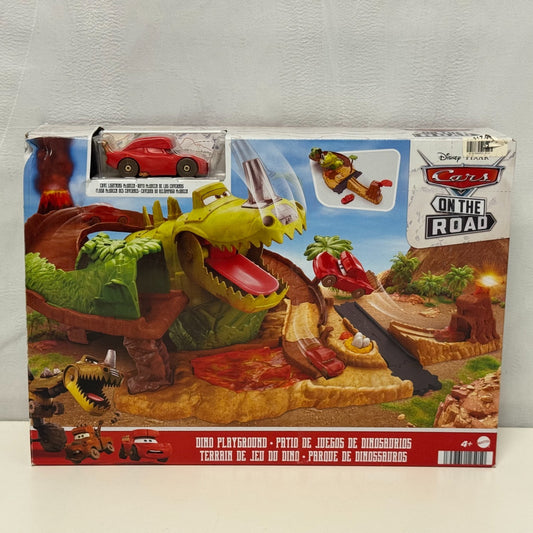 Disney Pixar Cars - DINO PLAYGROUND PLAYSET Cars On The Road - 1:55 Scale