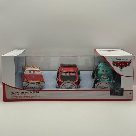 Disney Pixar Cars - HEAVY METAL MATER 3-PK DEX MCQUEEN Disney Store 1:43 Diecast