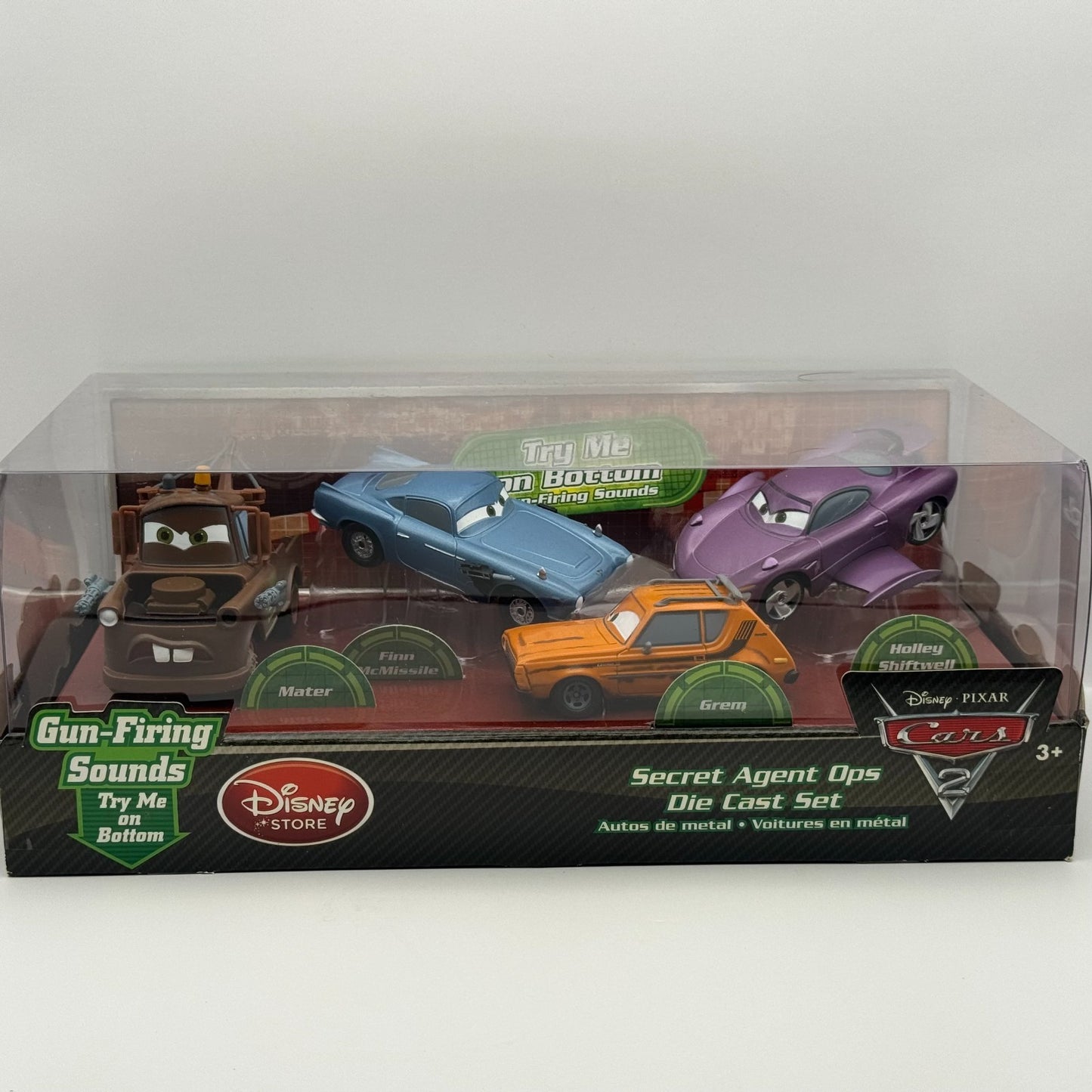 Disney Pixar Cars - SECRET AGENT OPS 4-PK HOLLEY WINGS Disney Store 1:43 Diecast
