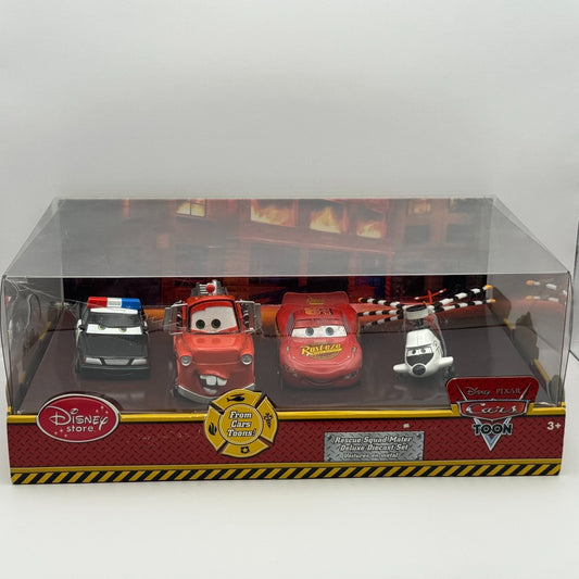 Disney Pixar Cars - RESCUE SQUAD MATER DELUXE 4-PK Disney Store - 1:43 Diecast