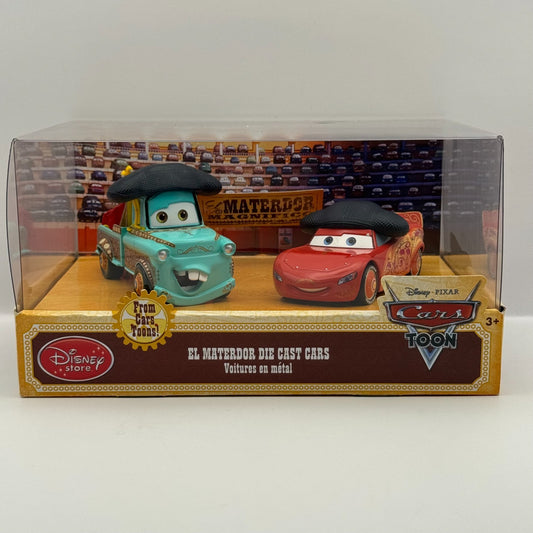 Disney Pixar Cars - EL MATERDOR MATER & MCQUEEN 2-PK Disney Store - 1:43 Diecast