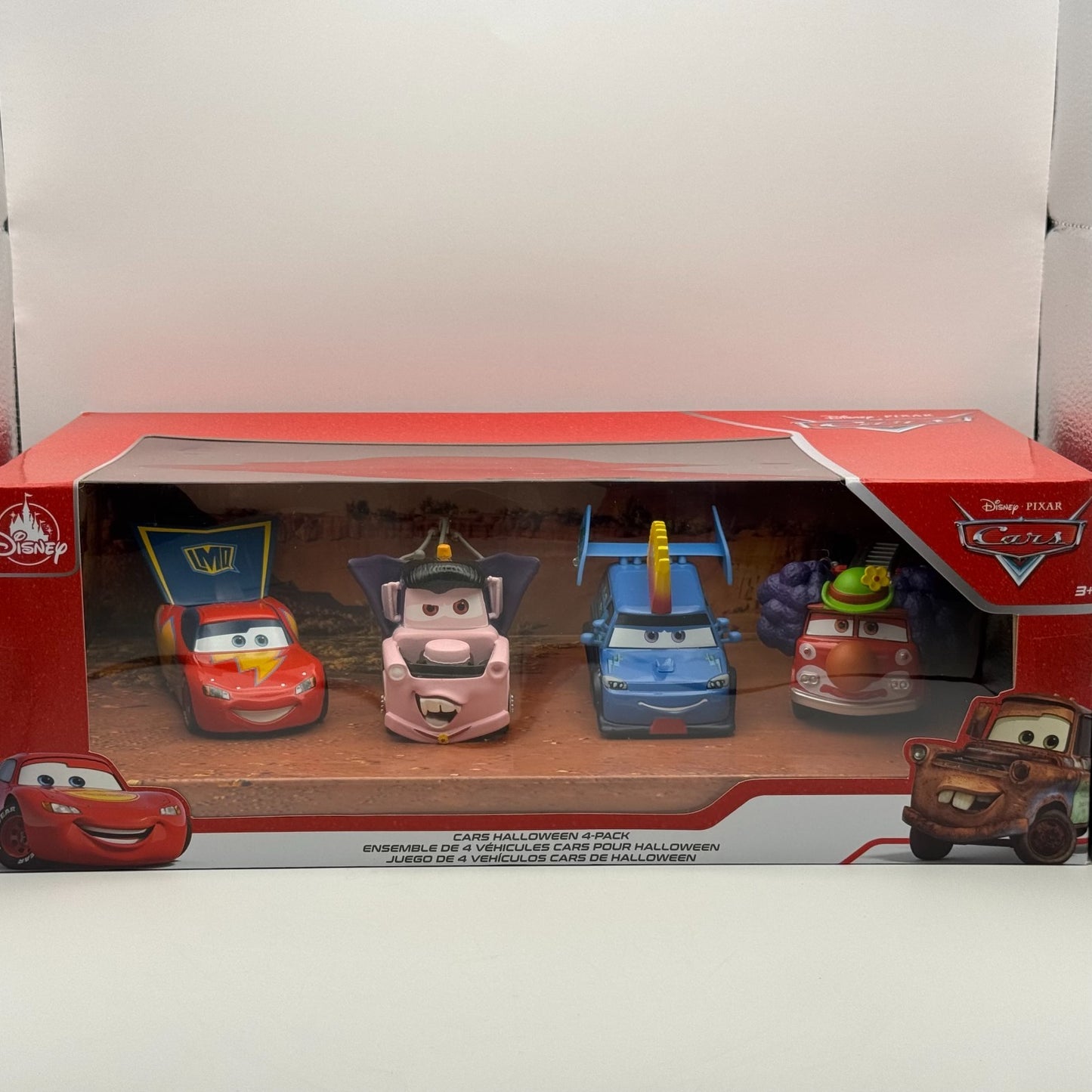 Disney Pixar Cars HALLOWEEN CLOWN RED DJ DRACULA MATER Disney Store 1:43 Diecast