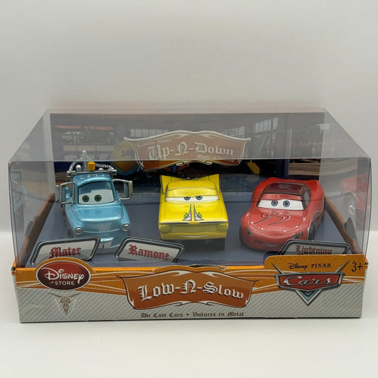 Disney Pixar Cars - LOW-N-SLOW LOW RIDER 3-PK Disney Store - 1:43 Diecast