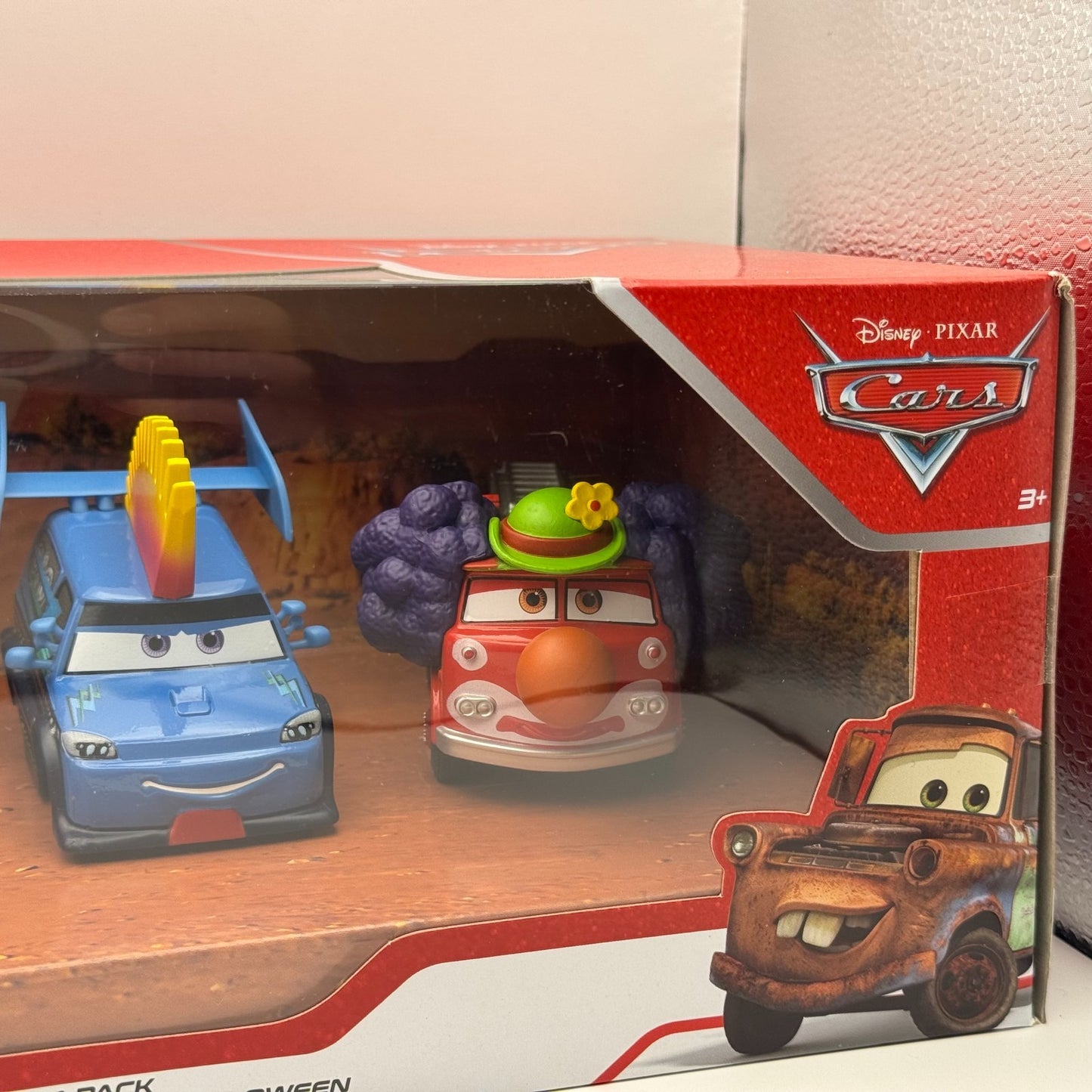 Disney Pixar Cars HALLOWEEN CLOWN RED DJ DRACULA MATER Disney Store 1:43 Diecast