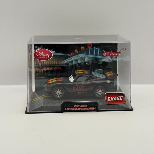 Disney Pixar Cars - HOT ROD LIGHTNING MCQUEEN *CHASE* Disney Store -1:43 Diecast