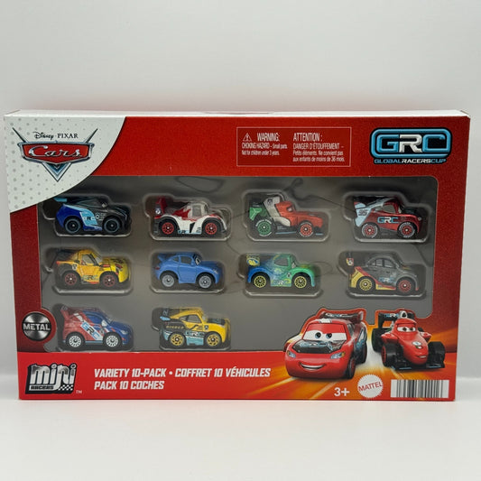 Disney Pixar Cars - Mini Racers GRC RACERS 10-PK METALLIC GRC MCQUEEN - Diecast