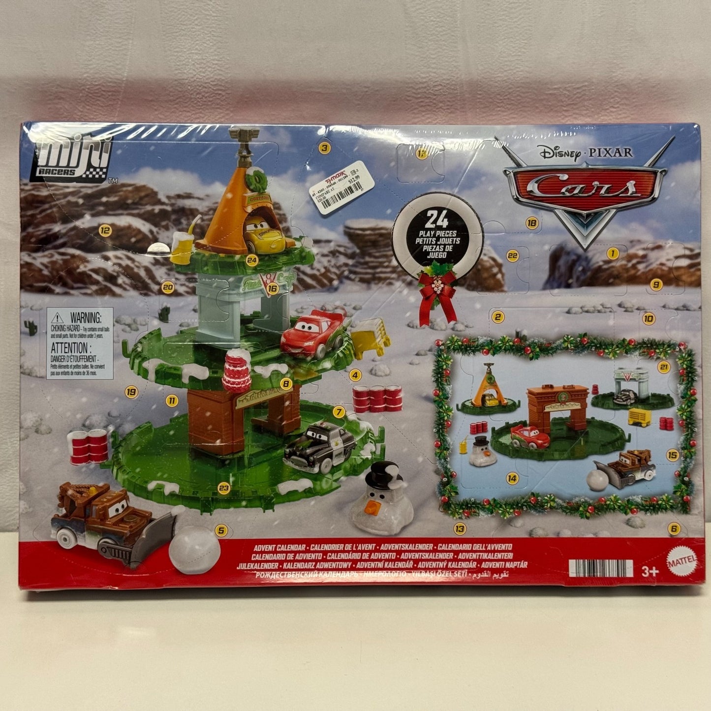 Disney Pixar Cars - Mini Racers ADVENT CALENDAR 2024 CHRISTMAS SHERIFF - Diecast
