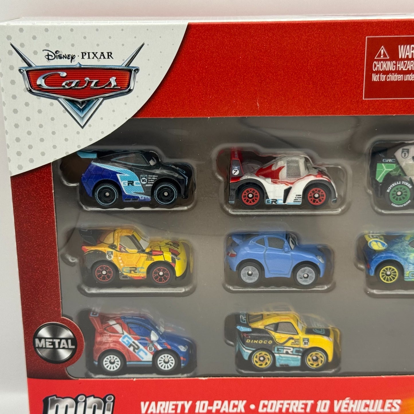 Disney Pixar Cars - Mini Racers GRC RACERS 10-PK METALLIC GRC MCQUEEN - Diecast