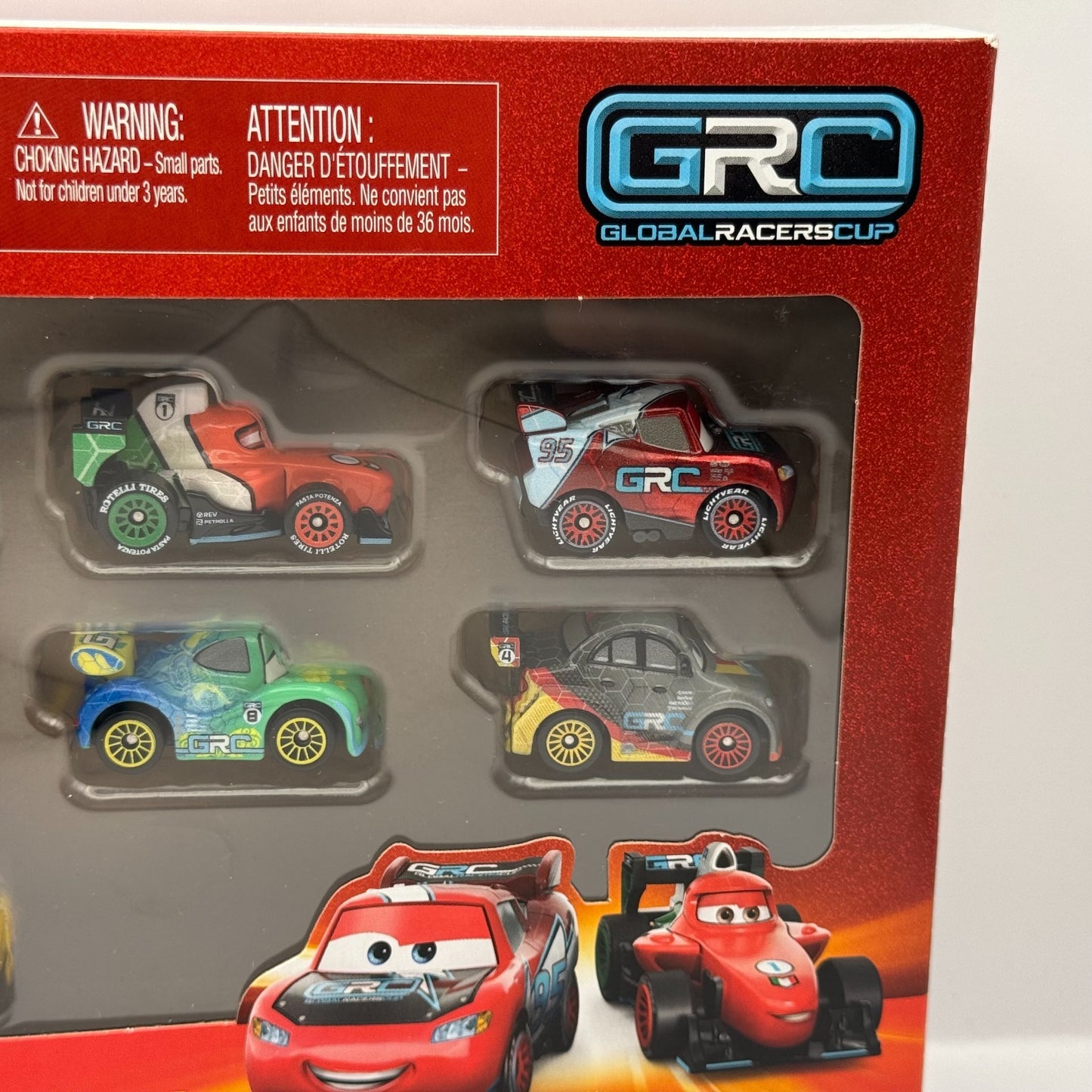 Disney Pixar Cars - Mini Racers GRC RACERS 10-PK METALLIC GRC MCQUEEN - Diecast