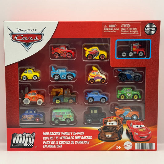 Disney Pixar Cars - Mini Racers 15-PK JOCKO FLOCK MACK LIZZIE FILLMORE - Diecast
