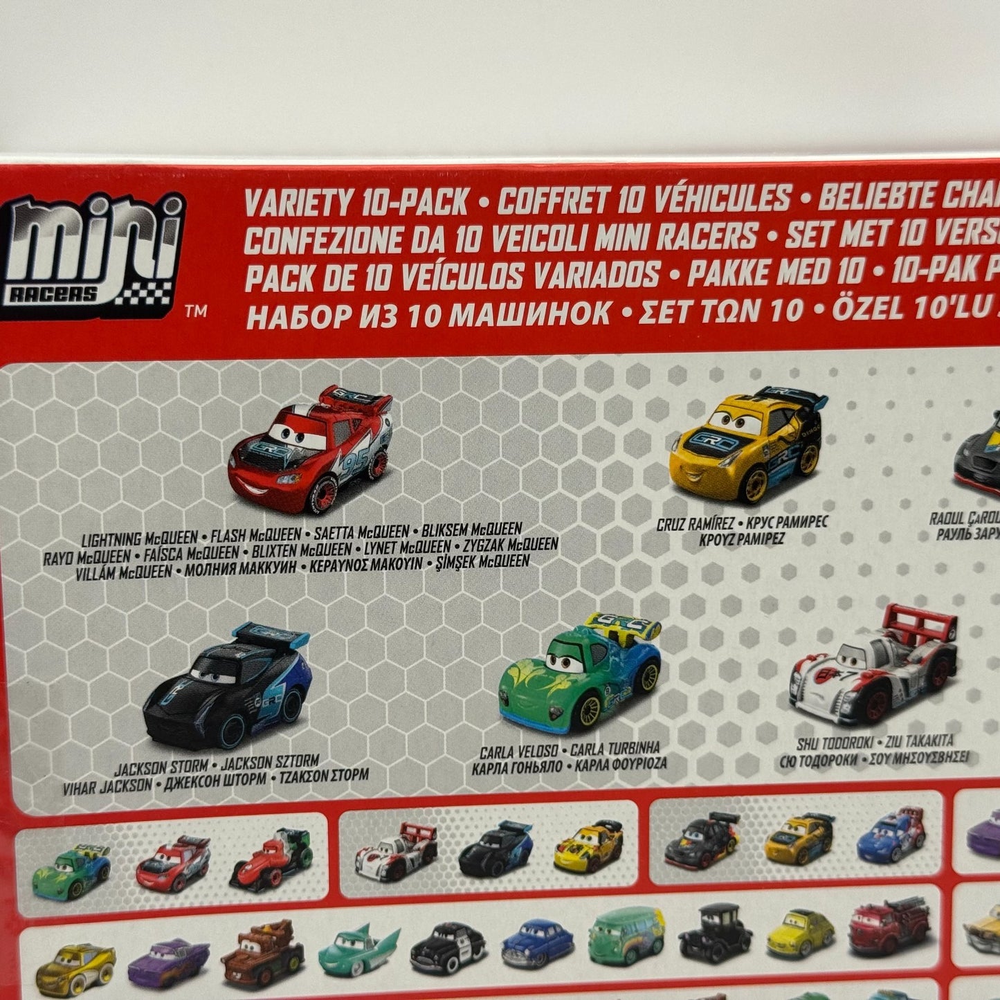 Disney Pixar Cars - Mini Racers GRC RACERS 10-PK METALLIC GRC MCQUEEN - Diecast