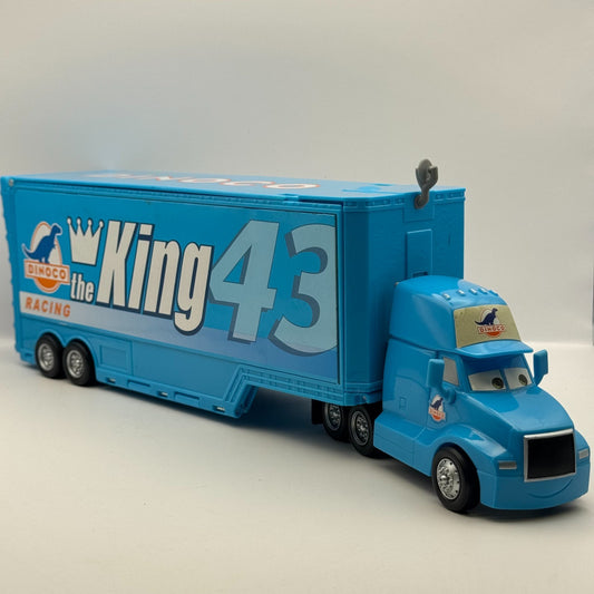 Disney Pixar Cars - DROP & JUMP GRAY DINOCO HAULER PLAYSET STORY SETS 1:55 Scale