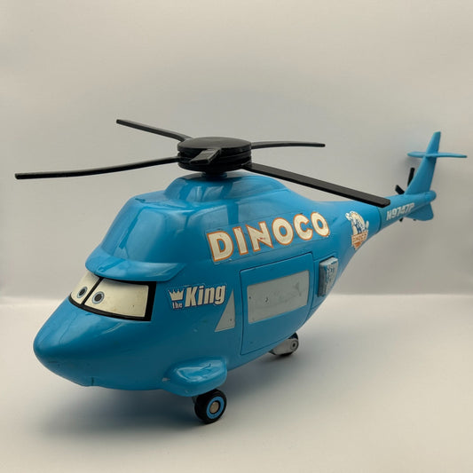 Disney Pixar Cars - LARGE 14” TALKING DINOCO HELICOPTER - Supercharged 2007