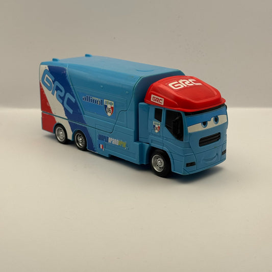 Disney Pixar Cars - ANDRE RAOUL CAROULE HAULER Stunt Racers - 1:55 Scale