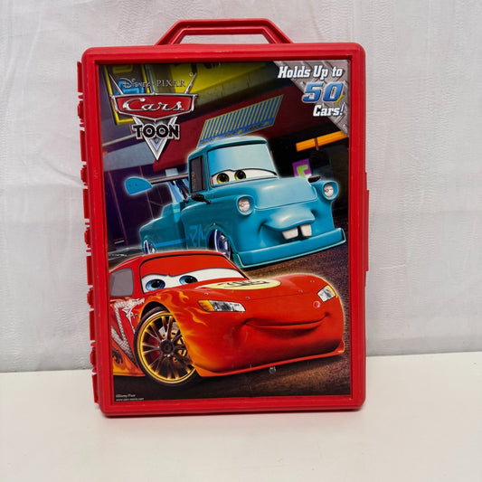Disney Pixar Cars - CARS TOON TOKYO MATER CARRY CASE FITS 50 CARS - 1:55 Diecast