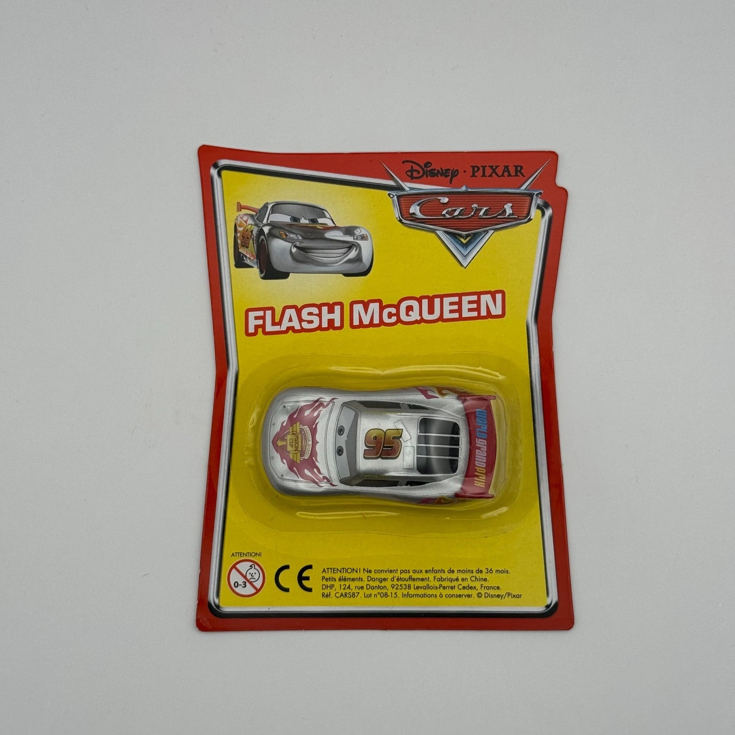 Disney Pixar Cars - SILVER LIGHTNING MCQUEEN EUROPEAN MAGAZINE - 1:64 Scale