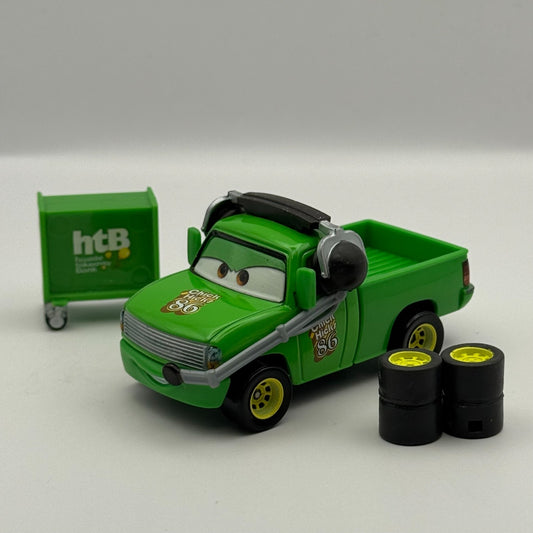 Disney Pixar Cars - CHICK HICKS TEAM HTB CREW CHIEF PITTYS BRUISER- 1:55 Diecast