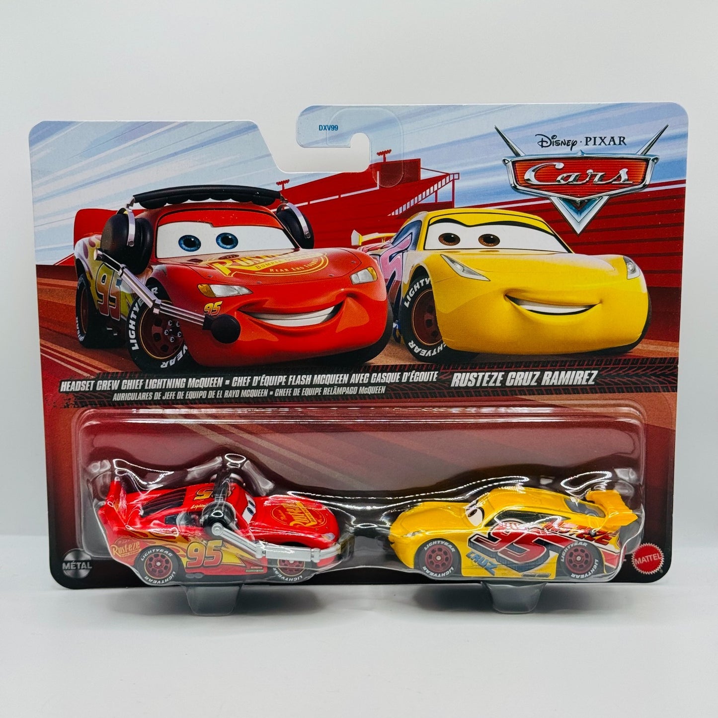 Disney Pixar Cars - 2026 CASE F 12 2-PACKS RED MCQUEEN WITH HEADSET 1:55 Diecast