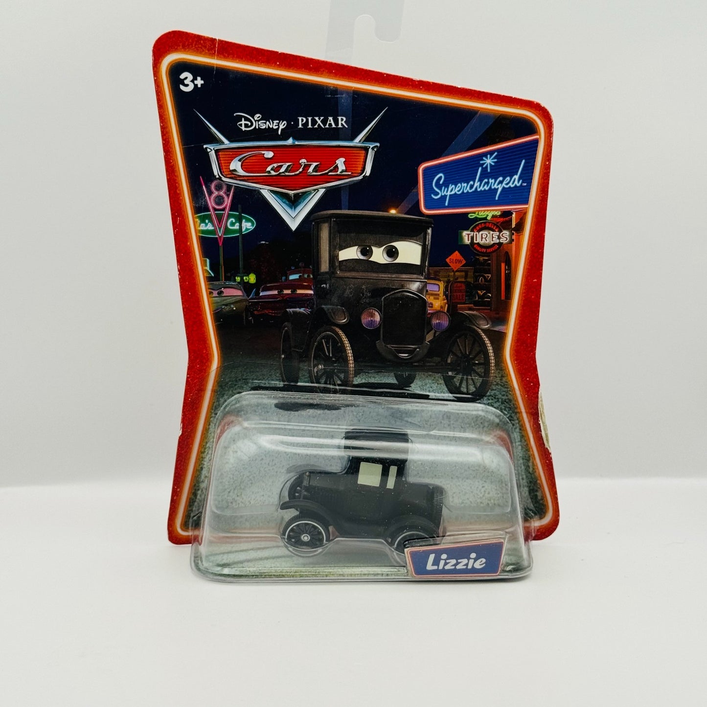 Disney Pixar Cars - LIZZIE [Ford Model T] Supercharged 2007 - 1:55 Diecast