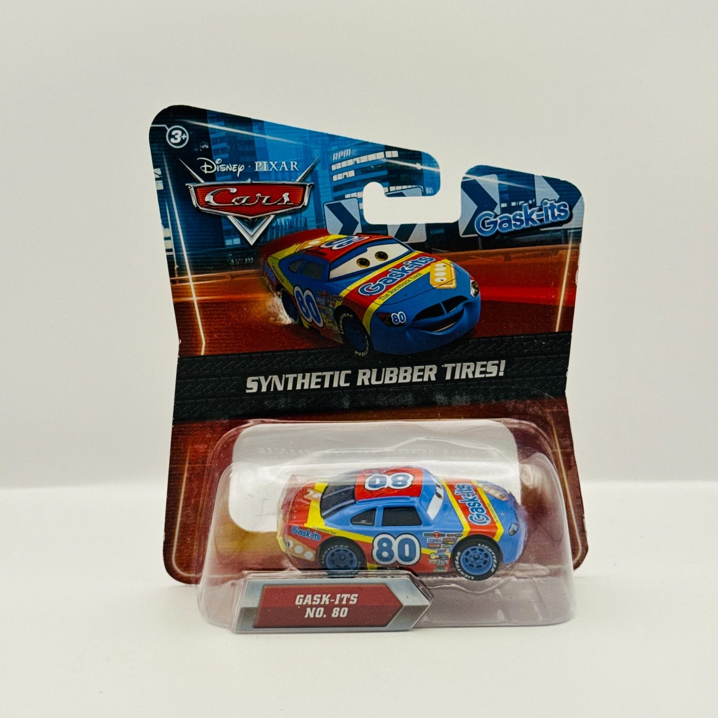 Disney Pixar Cars SAGE VANDERSPIN GASK-ITS Rubber Tires Piston Cup 1:55 Diecast
