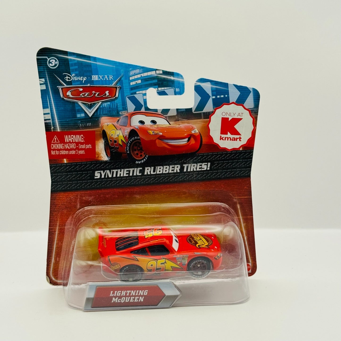 Disney Pixar Cars - LIGHTNING MCQUEEN Rubber Tires Piston Cup - 1:55 Diecast