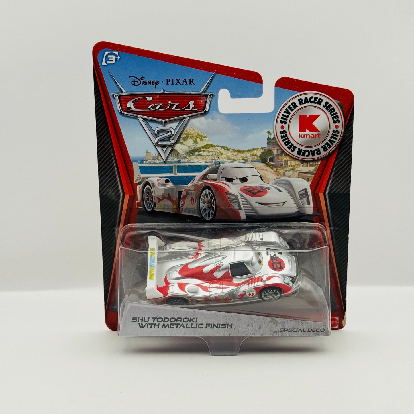 Disney Pixar Cars - SILVER SHU TODOROKI WITH METALLIC FINISH 2012 - 1:55 Diecast