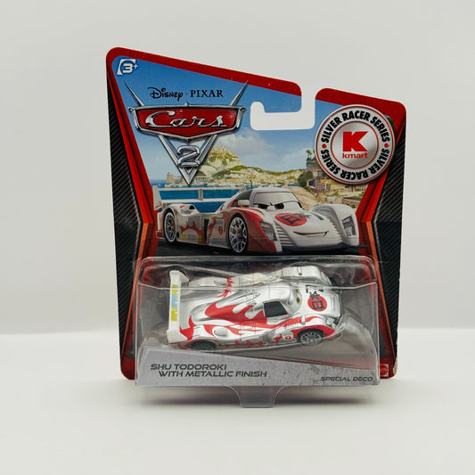 Disney Pixar Cars - SILVER SHU TODOROKI WITH METALLIC FINISH 2012 - 1:55 Diecast