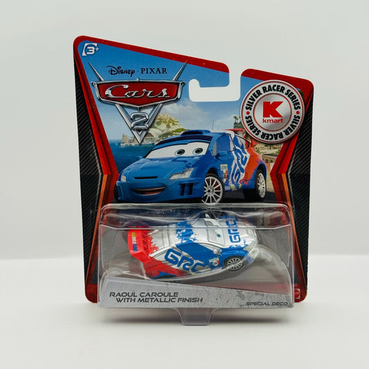 Disney Pixar Cars - SILVER RAOUL CAROULE WITH METALLIC FINISH 2012- 1:55 Diecast