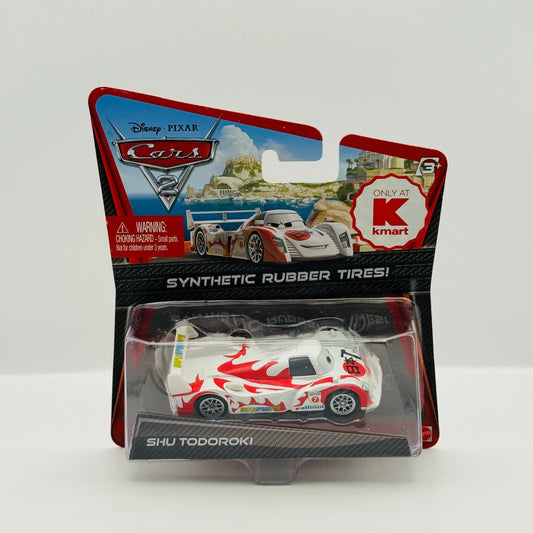 Disney Pixar Cars - SHU TODOROKI RUBBER TIRES Cars 2 2011 - 1:55 Diecast