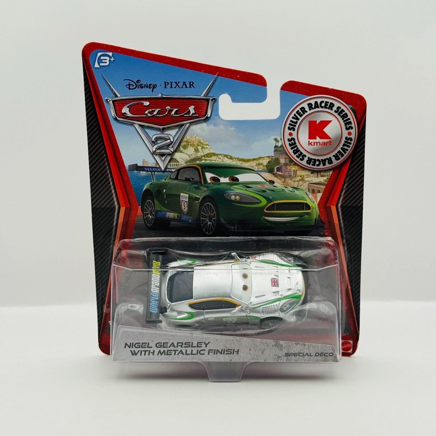 Disney Pixar Cars - SILVER NIGEL GEARSLEY WITH METALLIC FINISH 2012 1:55 Diecast