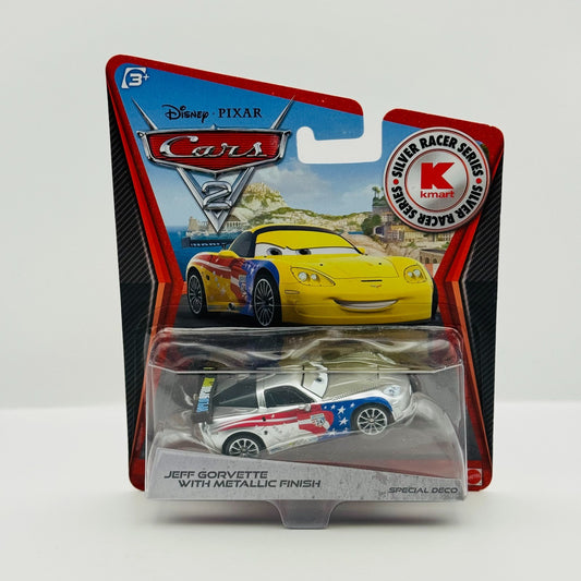 Disney Pixar Cars - SILVER JEFF GORVETTE WITH METALLIC FINISH 2012- 1:55 Diecast