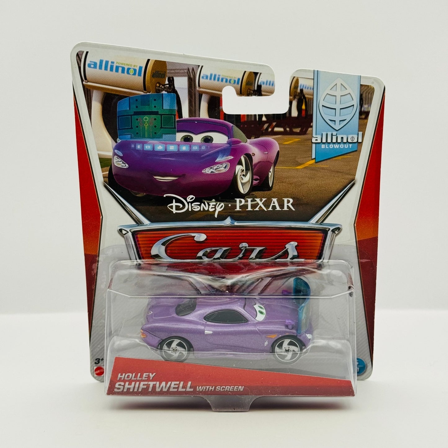 Disney Pixar Cars HOLLEY SHIFTWELL WITH SCREEN Allinol Blowout 2014 1:55 Diecast