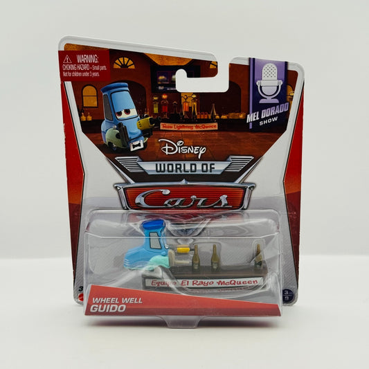 Disney Pixar Cars - WHEEL WELL GUIDO WITH BAR Mel Dorado Show 2014- 1:55 Diecast