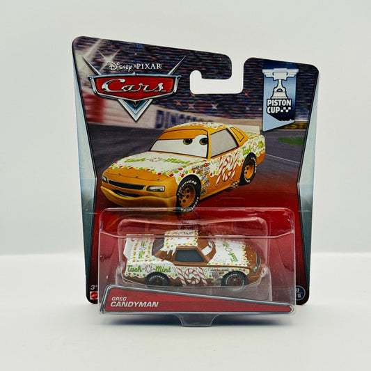 Disney Pixar Cars - TACH O MINT GREG CANDYMAN Piston Cup 2015 - 1:55 Diecast