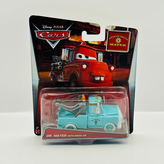 Disney Pixar Cars - DR. MATER WITH MASK UP Rescue Squad Mater 2015- 1:55 Diecast