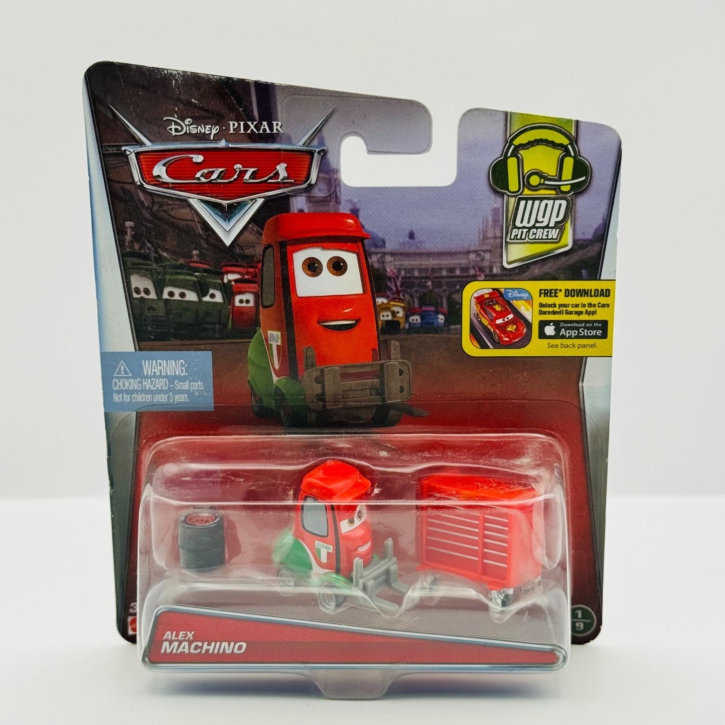 Disney Pixar Cars - ALEX MACHINO FRANCESCO PITTY WGP Pit Crew 2016- 1:55 Diecast
