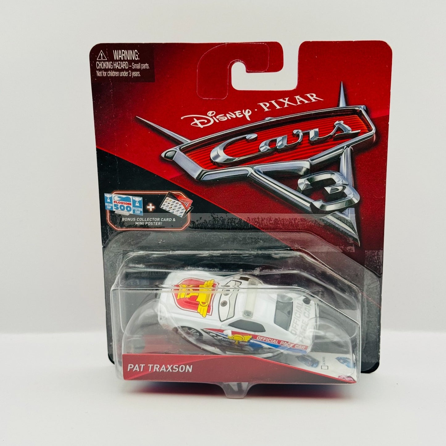 Disney Pixar Cars - PAT TRAXSON COLLECTOR CARD Cars 3 2017 - 1:55 Diecast