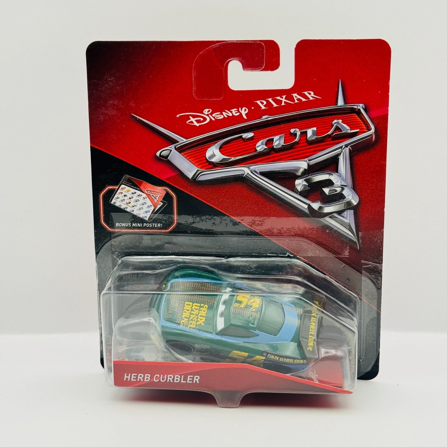 Disney Pixar Cars - HERB CURBLER FAUX WHEEL DRIVE Next Gen 2017 - 1:55 Diecast