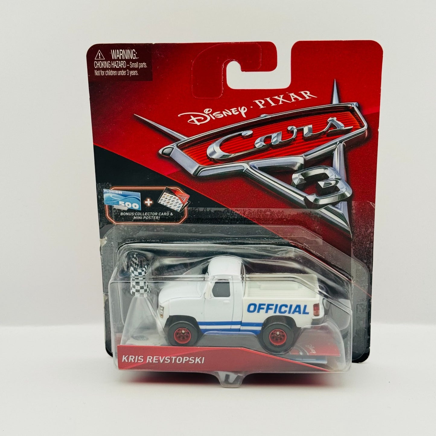 Disney Pixar Cars - KRIS REVSTOPSKI + COLLECTOR CARD Cars 3 2017 - 1:55 Diecast