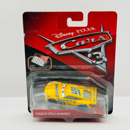 Disney Pixar Cars - DINOCO CRUZ RAMIREZ + POSTER Cars 3 2017 - 1:55 Diecast