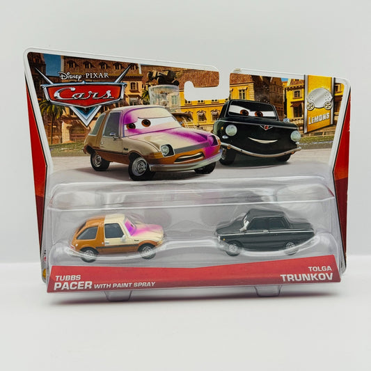 Disney Pixar Cars - TUBBS PACER WITH PAINT SPRAY & TOLGA TRUNKOV - 1:55 Diecast