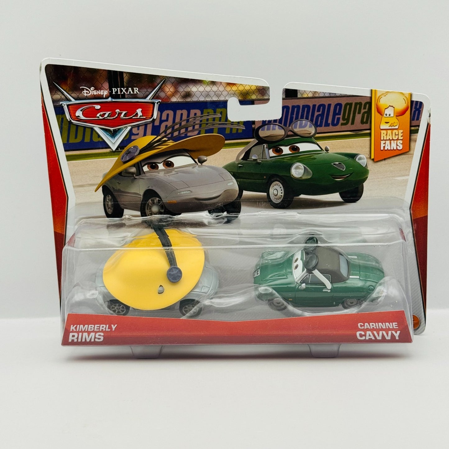Disney Pixar Cars - KIMBERLY RIMS & CARRINE CAVVY Race Fans 2014 - 1:55 Diecast