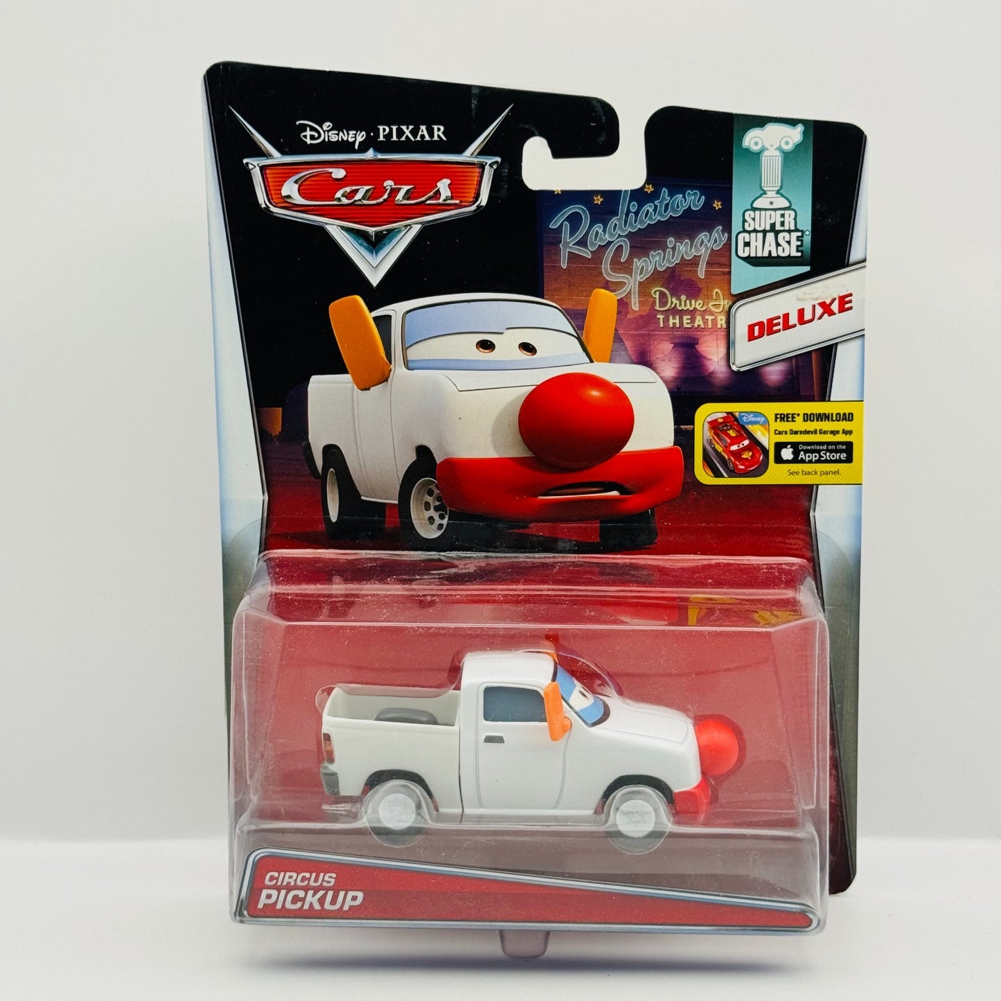 Disney Pixar Cars - CIRCUS PICKUP SUPER CHASE Deluxe 2015 - 1:55 Diecast