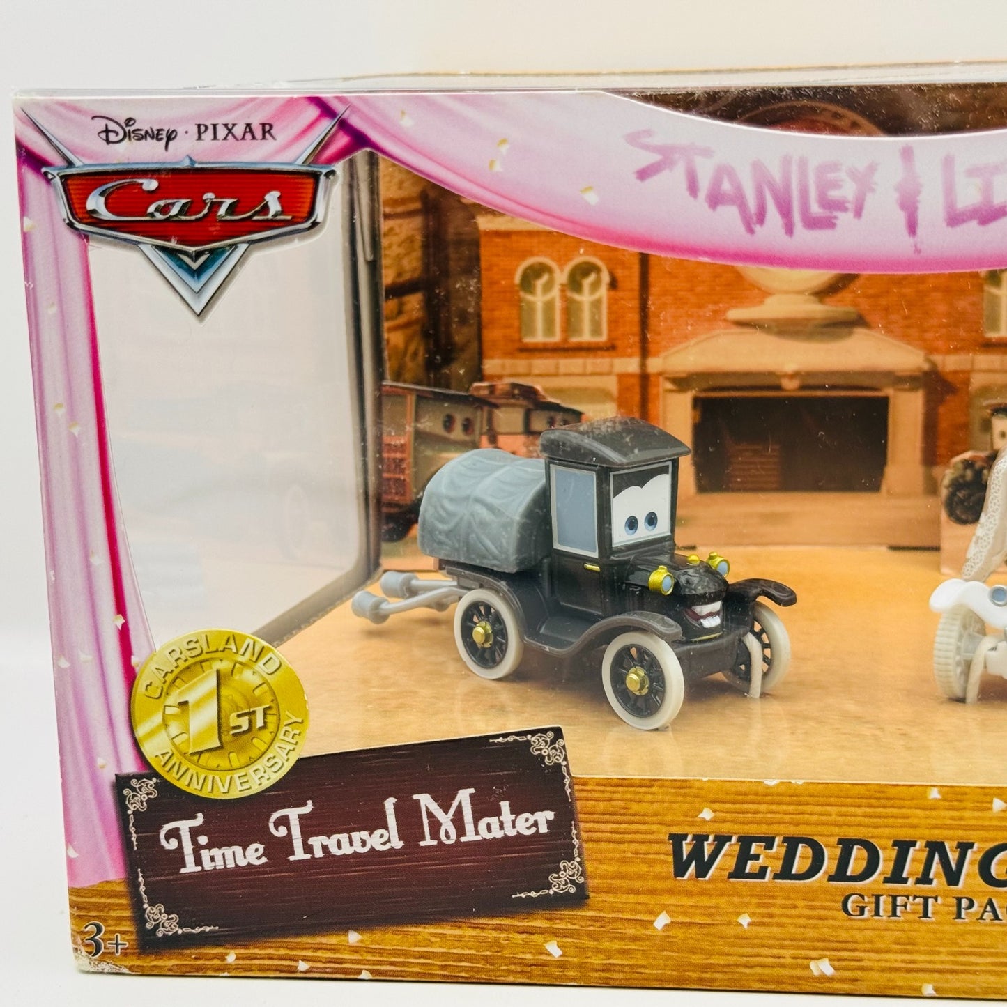 Disney Pixar Cars - TIME TRAVEL MATTER WEDDING DAY STANLEY LIZZIE - 1:55 Diecast