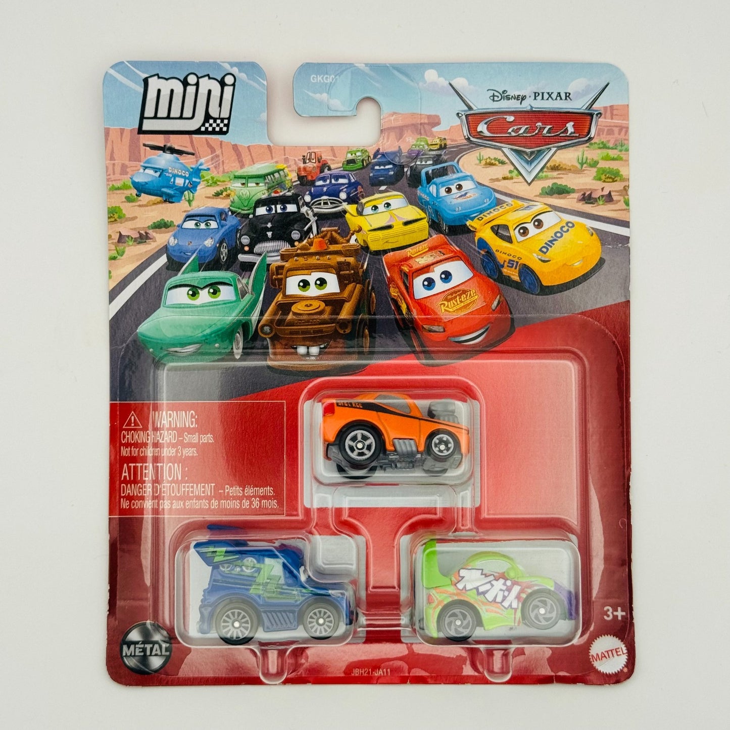 Disney Pixar Cars - Mini Racers SNOT ROD, DJ, WINGO Tuners 3-PK - Diecast